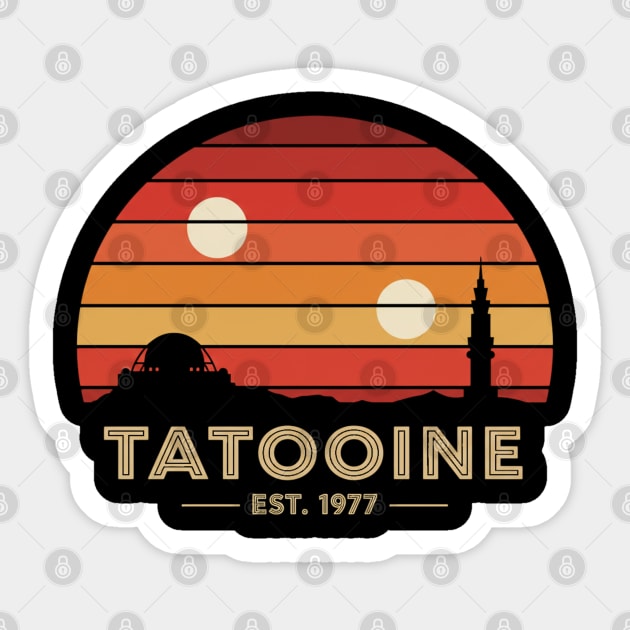 Tatooine Sticker by Silly Me Studio